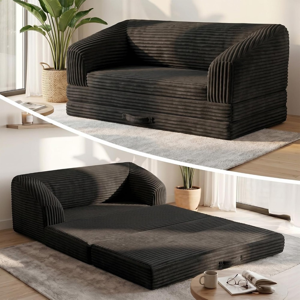 Furniture Hardware For Bed - Convert Tri-Folding Sofa Bed, Thick Backrest