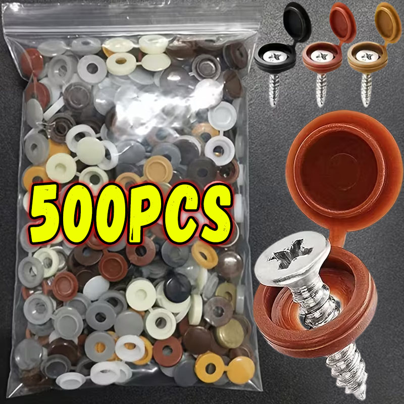Furniture Hardware Covers - 10/500pcs Nails Screw Caps Plastic Protective