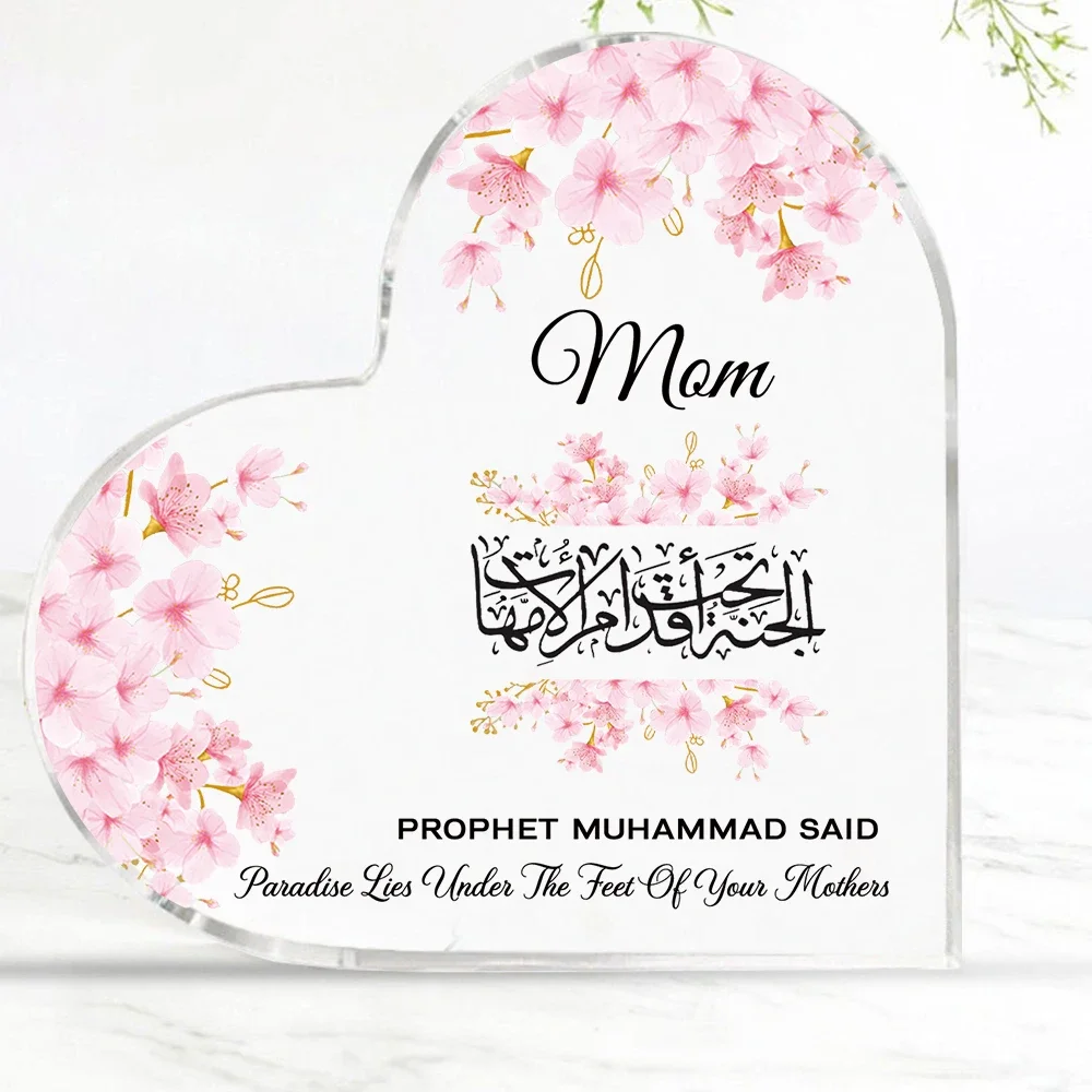 Furniture Paradise & Hardware Ghaziabad Reviews - Heart Acrylic Desk Plaque Mom Islamic
