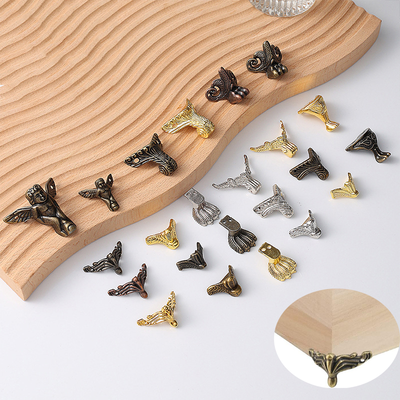 4PCS Antique Box Legs Feet ,Wo - Corner Bracket Angle review and price