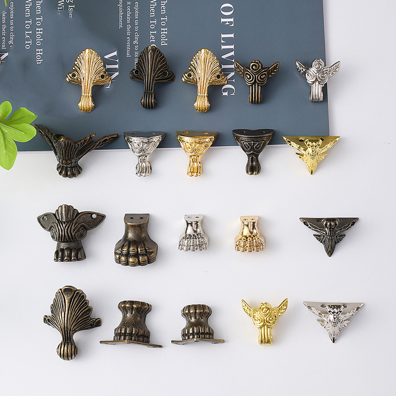 4PCS Antique Box Legs Feet ,Wo - Corner Bracket Angle review and price