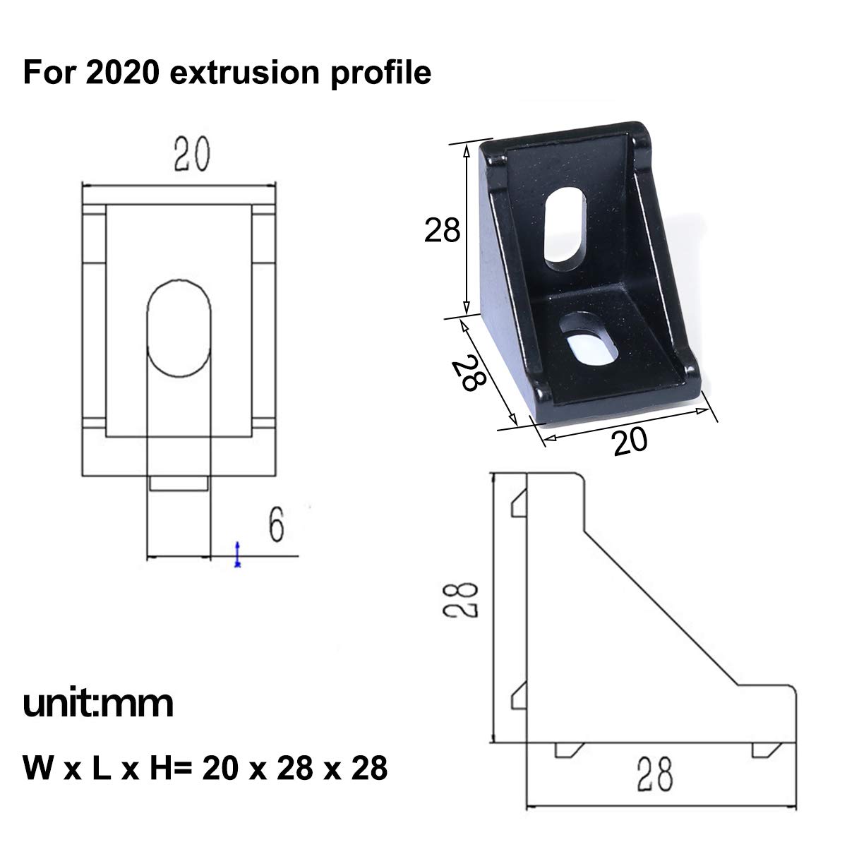 5pcs/10PCS 2020 3030 Corner Br - Corner Bracket Angle review and price