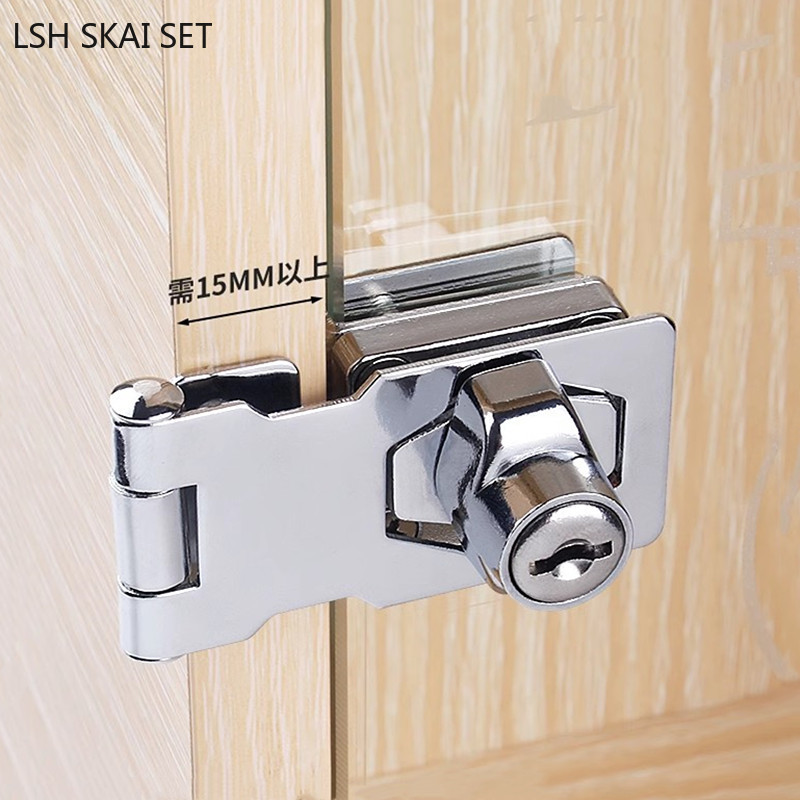 No-punch Glass Door Lock Store - Furniture Hardware Store review and price