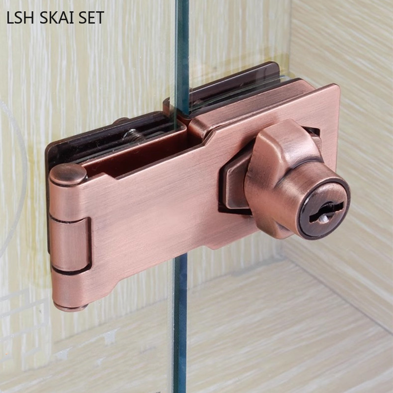 No-punch Glass Door Lock Store - Furniture Hardware Store review and price