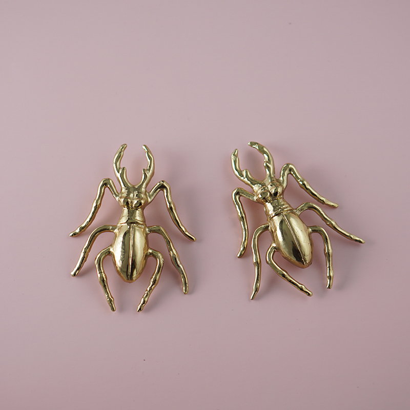 Brass Beetle Drawer Pulls Inse - Unique Furniture Hardware Pulls review and price