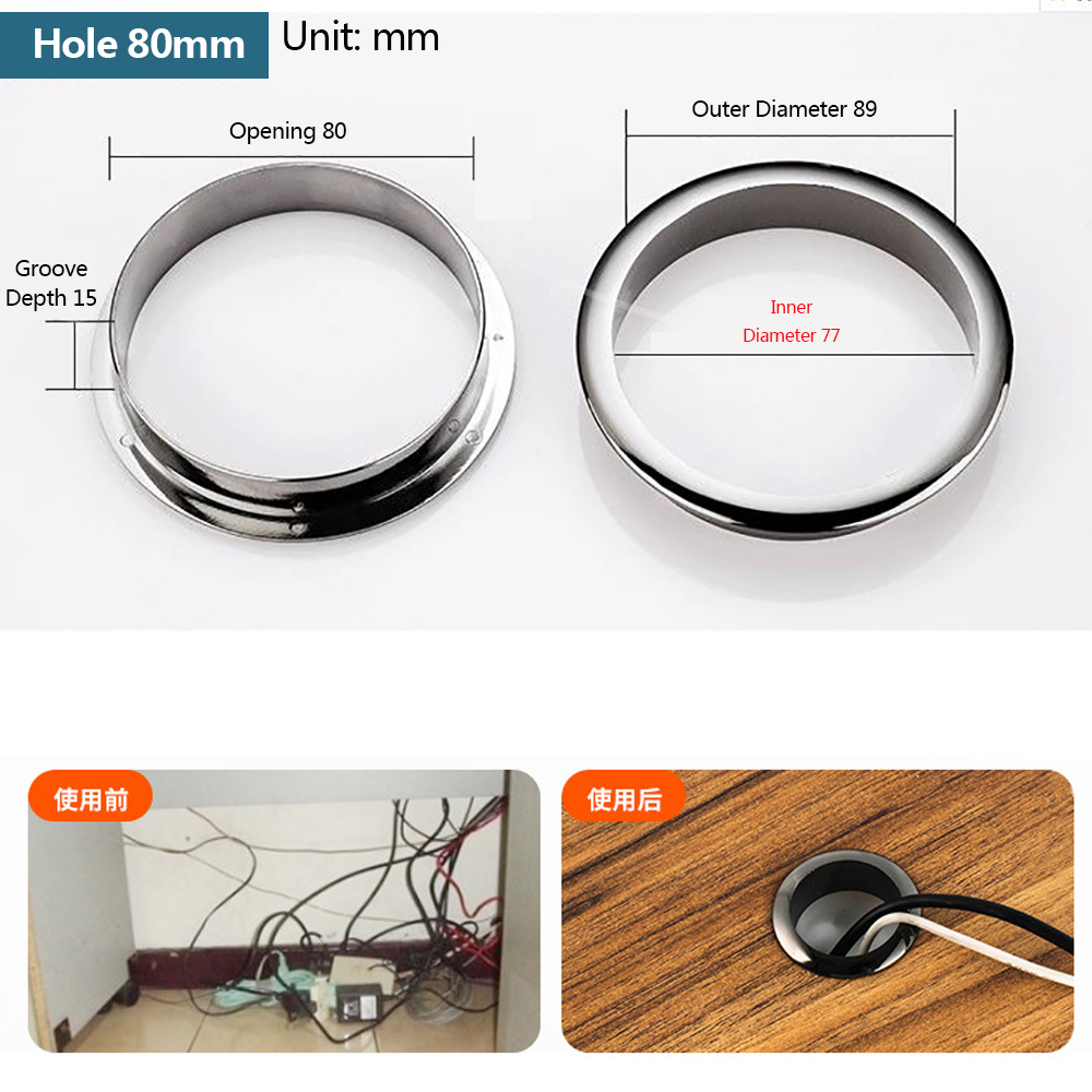Wire Hole Cover Computer Table - Furniture Hardware Covers review and price