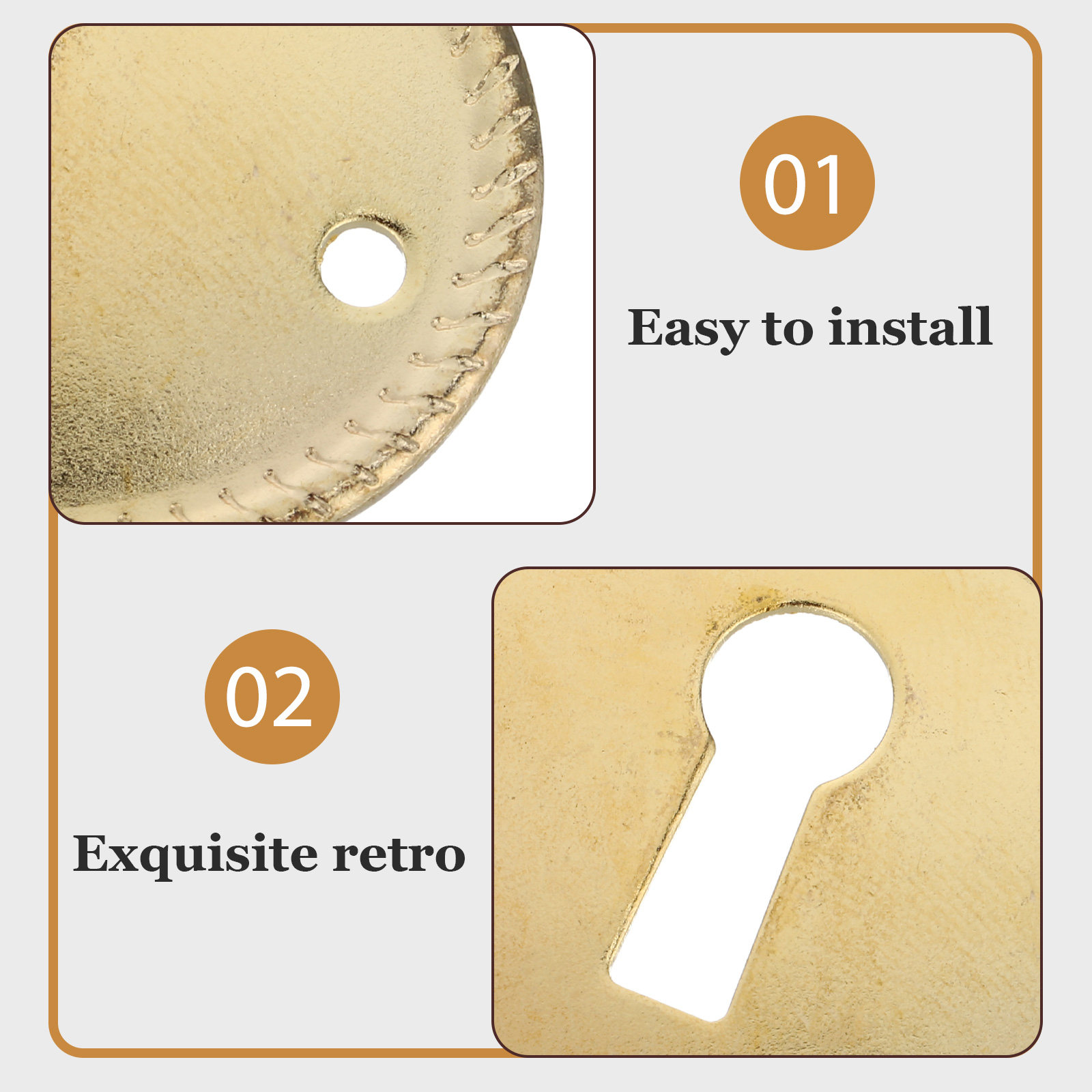 20Pcs Vintage Oval Keyhole Cov - Furniture Hardware Covers review and price
