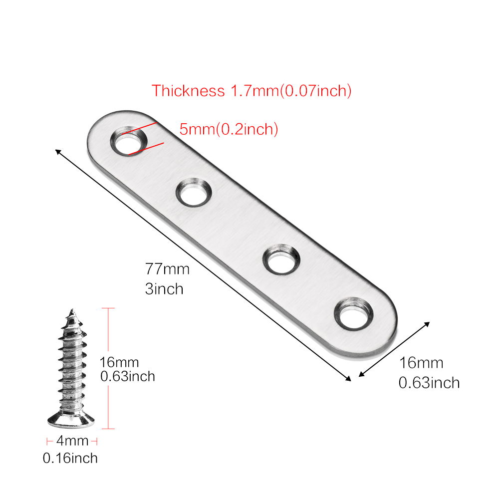 Flat Straight Brace Brackets 7 - Corner Bracket Angle review and price