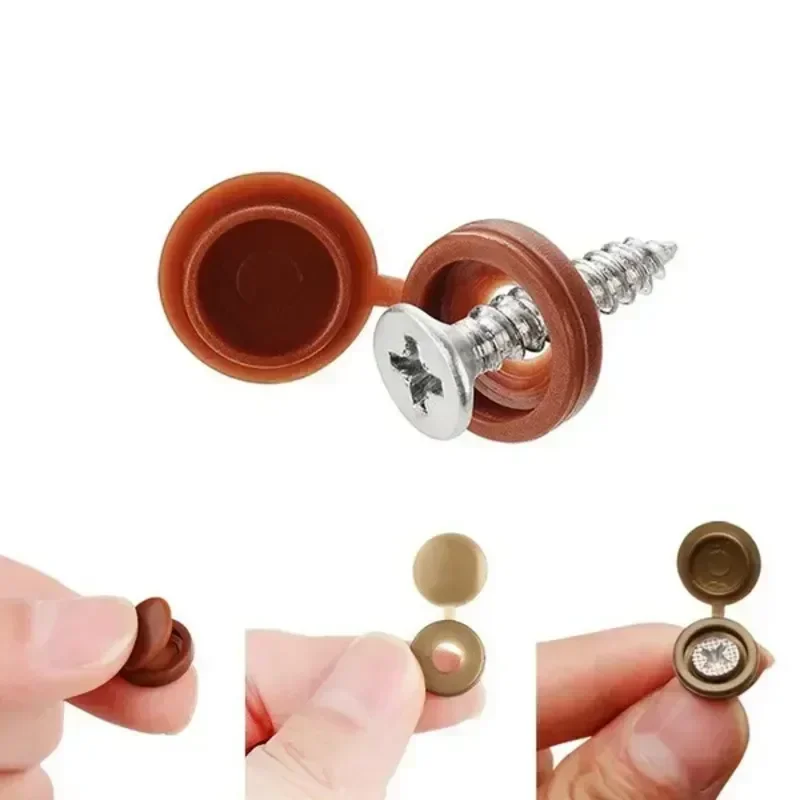 Hinged Plastic Screw Cap Cover - Furniture Hardware Covers review and price