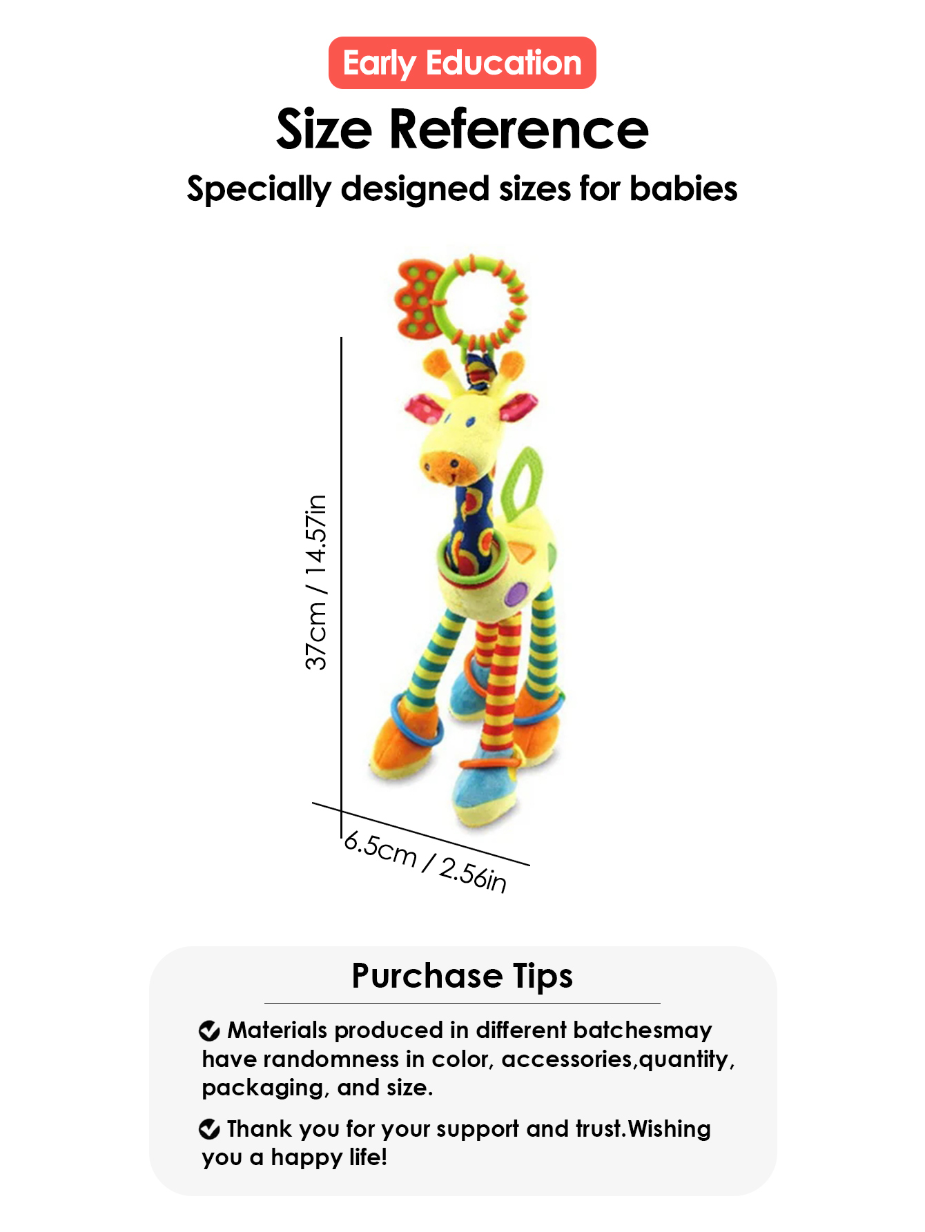 1pcs Soft Giraffe Animal Handb - Furniture Hardware For Bed review and price