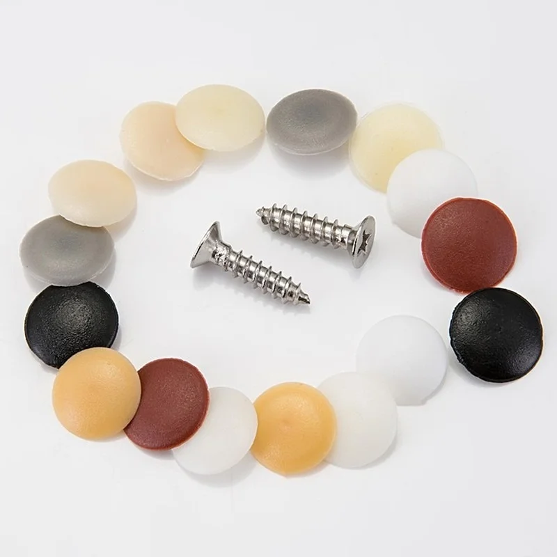 100 Pcs/bag Plastic Nuts Bolts - Furniture Hardware Covers review and price