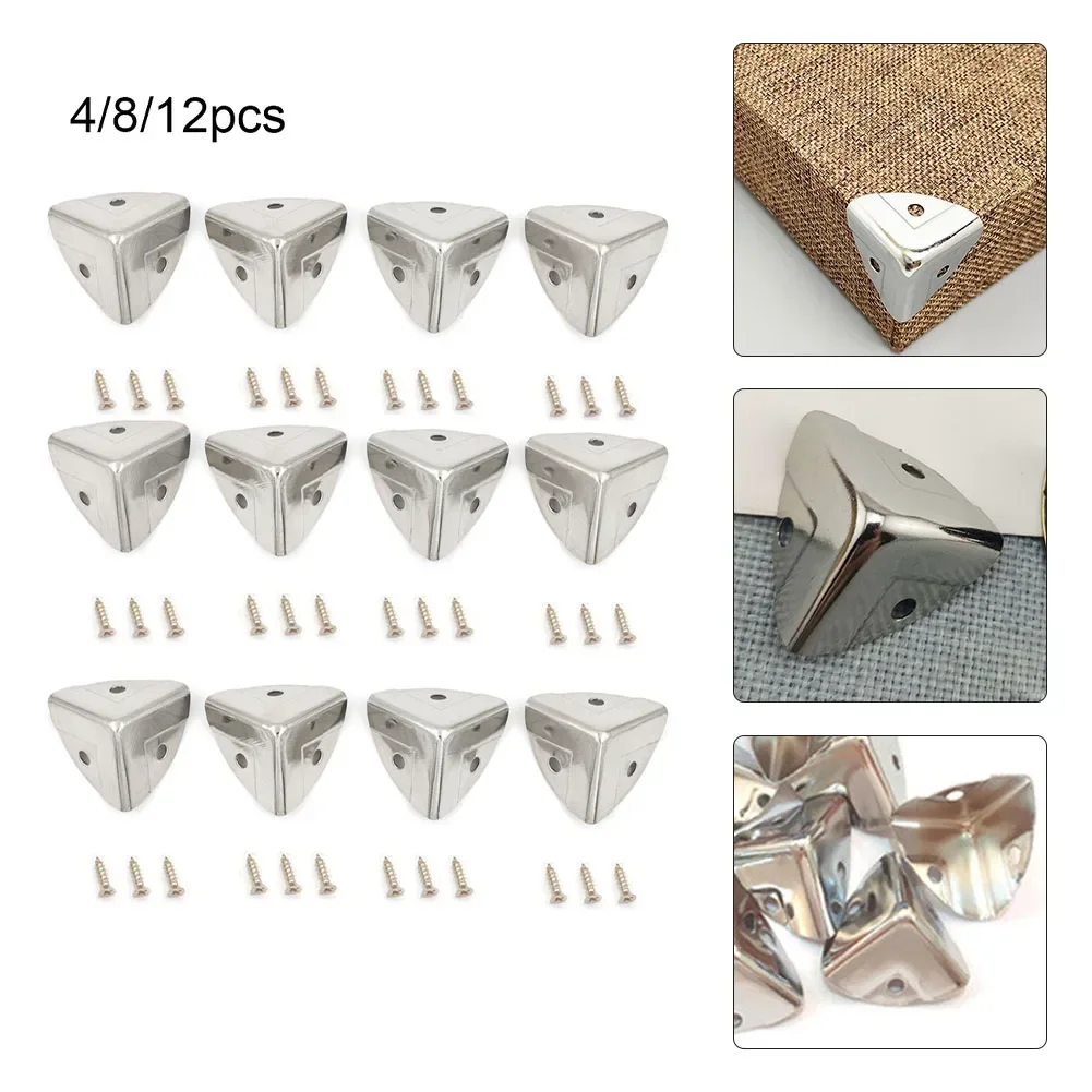 4/8/12pc Metal Box Corner Prot - Corner Bracket Angle review and price
