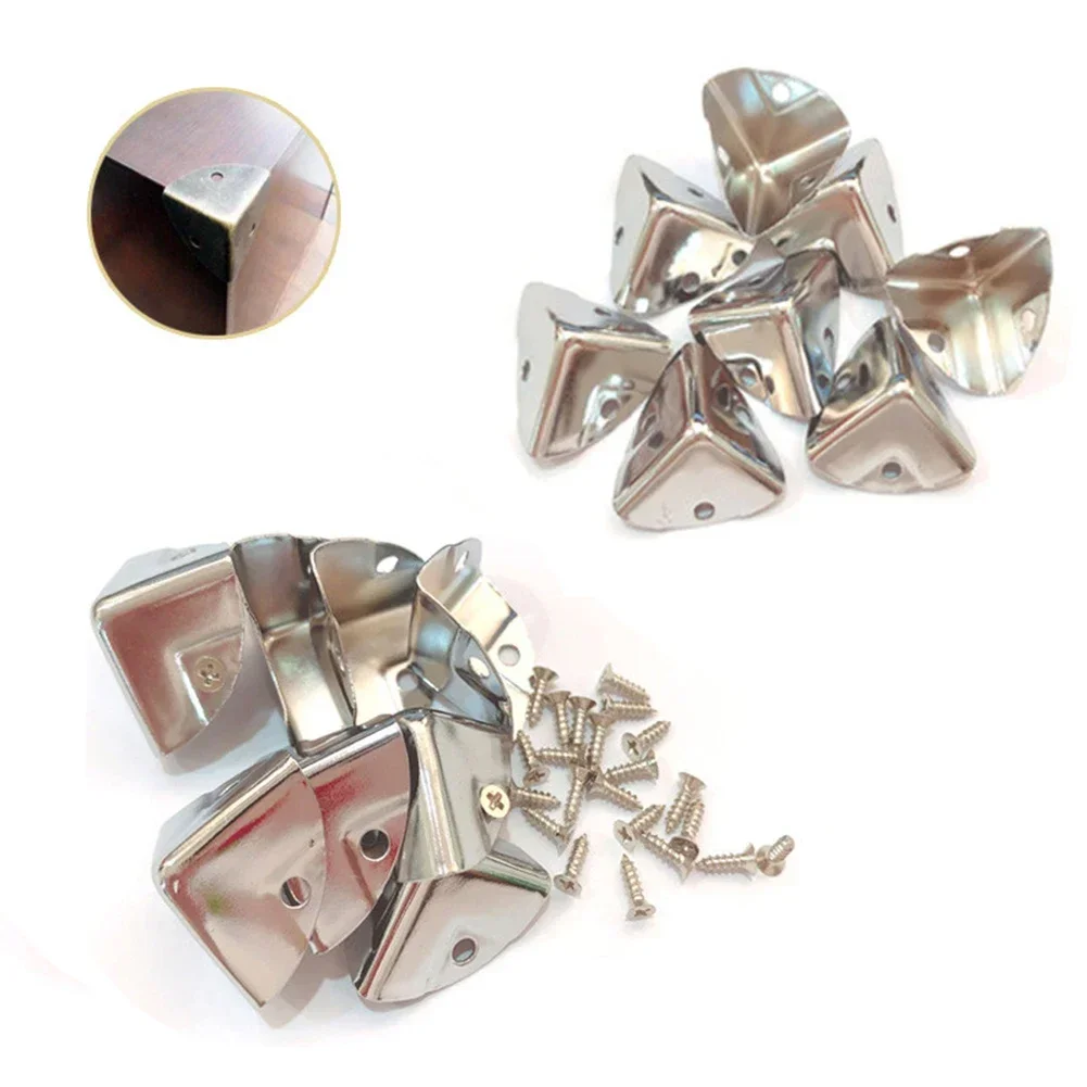 4/8/12pc Metal Box Corner Prot - Corner Bracket Angle review and price