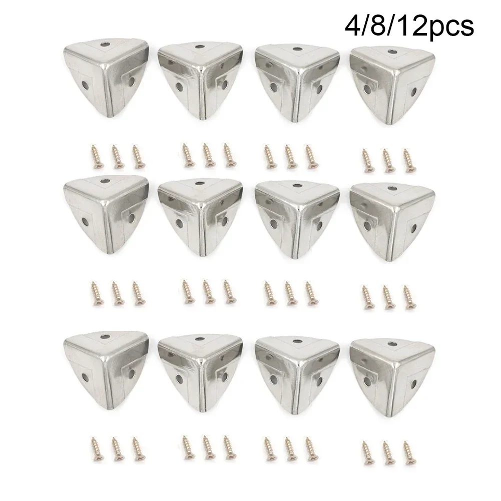4/8/12pc Metal Box Corner Prot - Corner Bracket Angle review and price