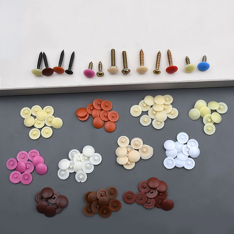 100/500/1000pcs Plastic Screw  - Furniture Hardware Covers review and price