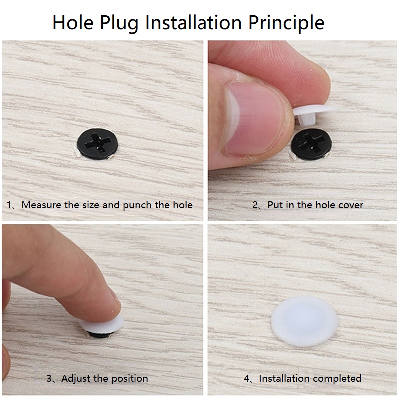 100/500/1000pcs Plastic Screw  - Furniture Hardware Covers review and price