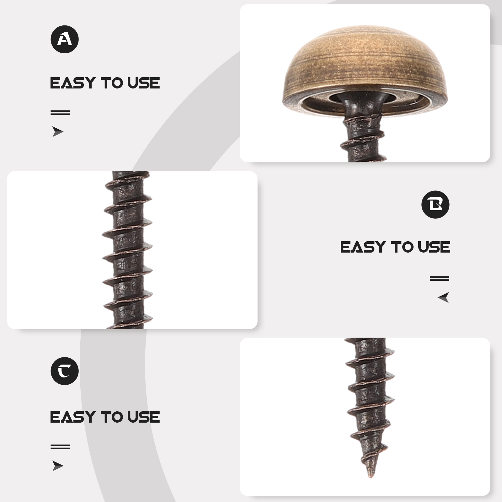 8pcs 13mm Brass Brass Screws C - Furniture Hardware Covers review and price