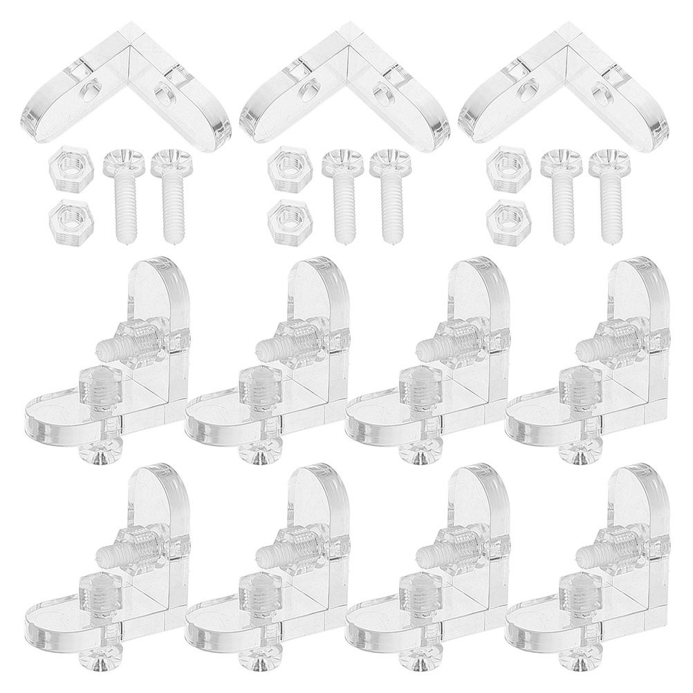 15Pcs Clear Acrylic L Shape Co - Corner Bracket Angle review and price