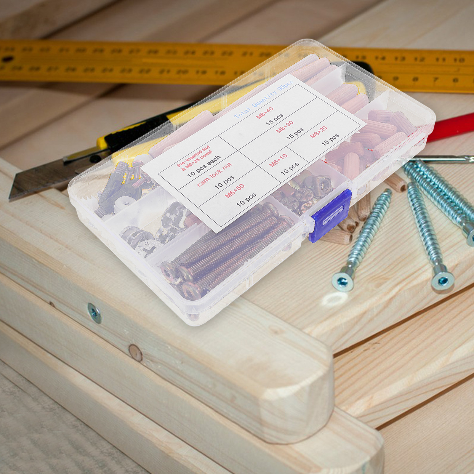 95Pcs Bunk Bed Hardware Connec - Furniture Hardware For Bed review and price