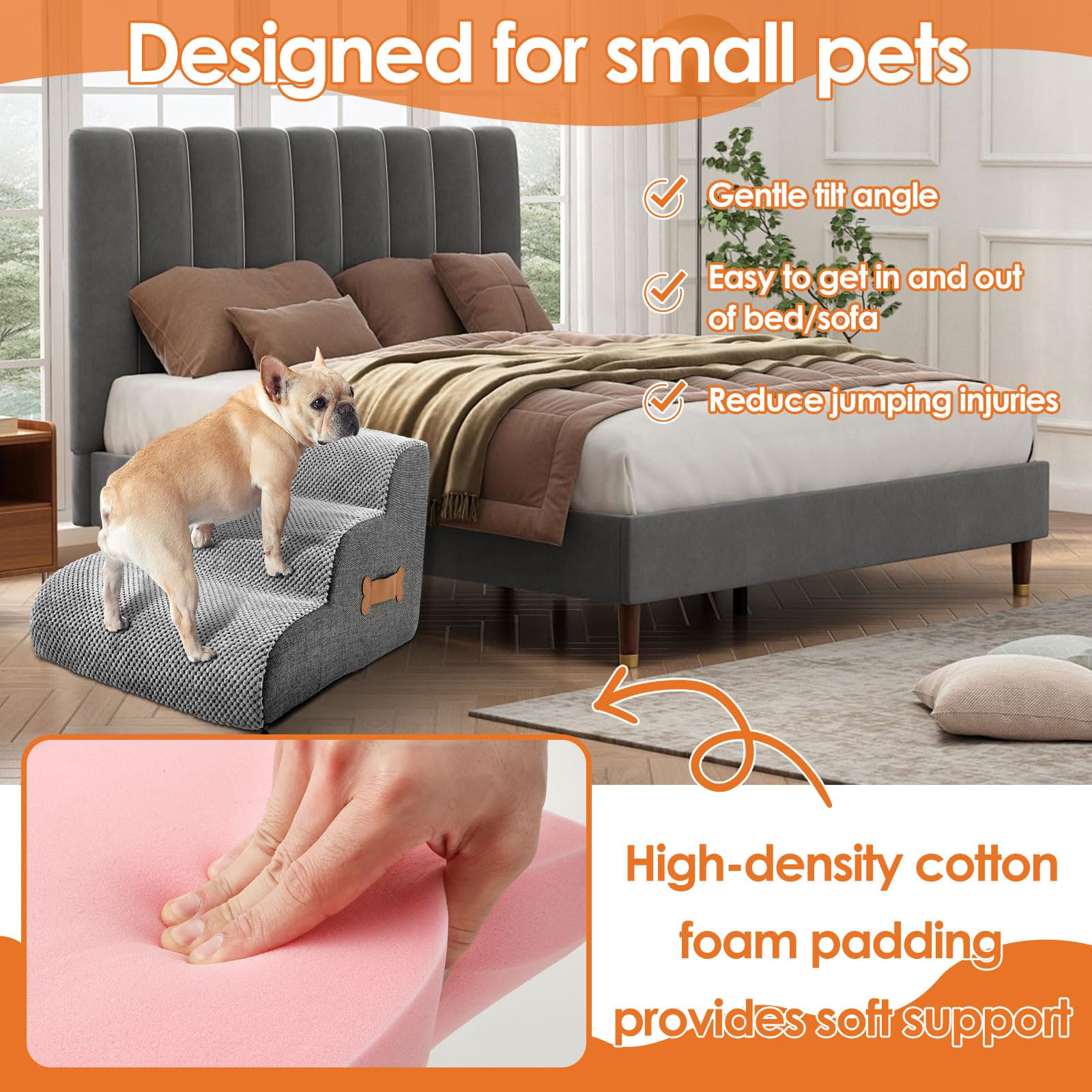 Ladder Puppys Stairs Pets Bone - Furniture Hardware For Bed review and price