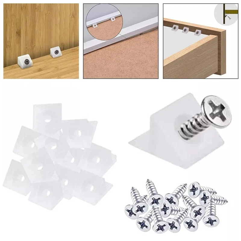 20/40/60/80/100pcs Drawer Wedg - Corner Bracket Angle review and price